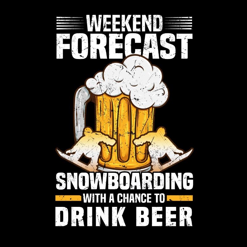 Prévisions de week-end Snowboard avec une chance de Dri