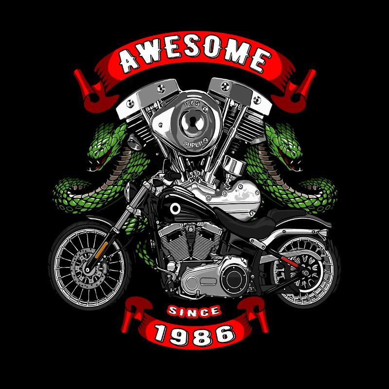 Awesome since 1986, Biker Geburtstag