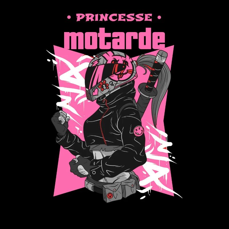 princesse et motarde