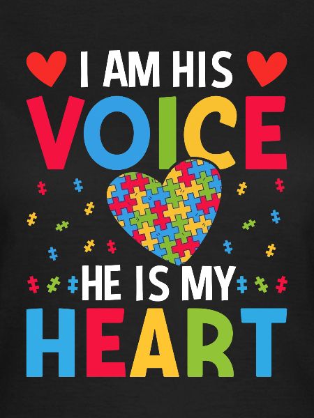 Yo Soy Su Voz Él Es Mi Corazón Conciencia del Autismo