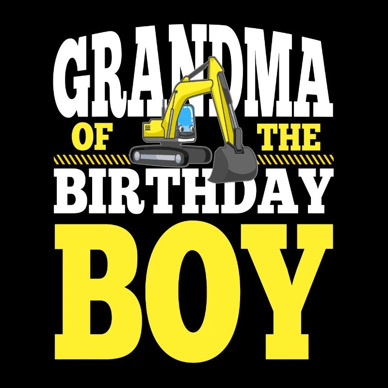 Grand-mère de la famille de construction de garçon d’anniversaire