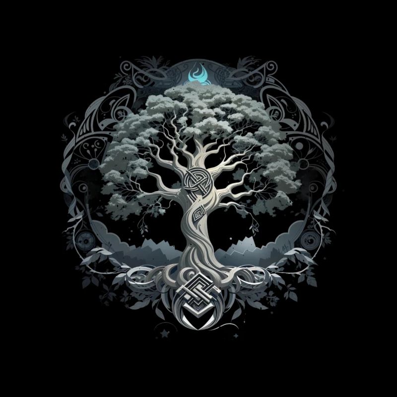 Baum des Lebens Yggdrasil Wikinger Midgard Thor