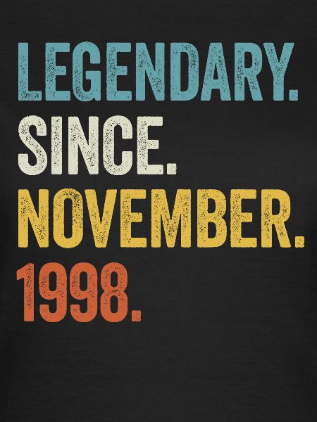 25 Years Legendary November 1998 25th Birthday
