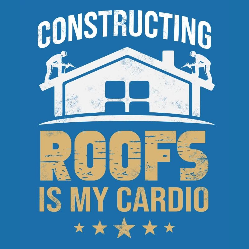 Roofer slating roofer construction worker design
