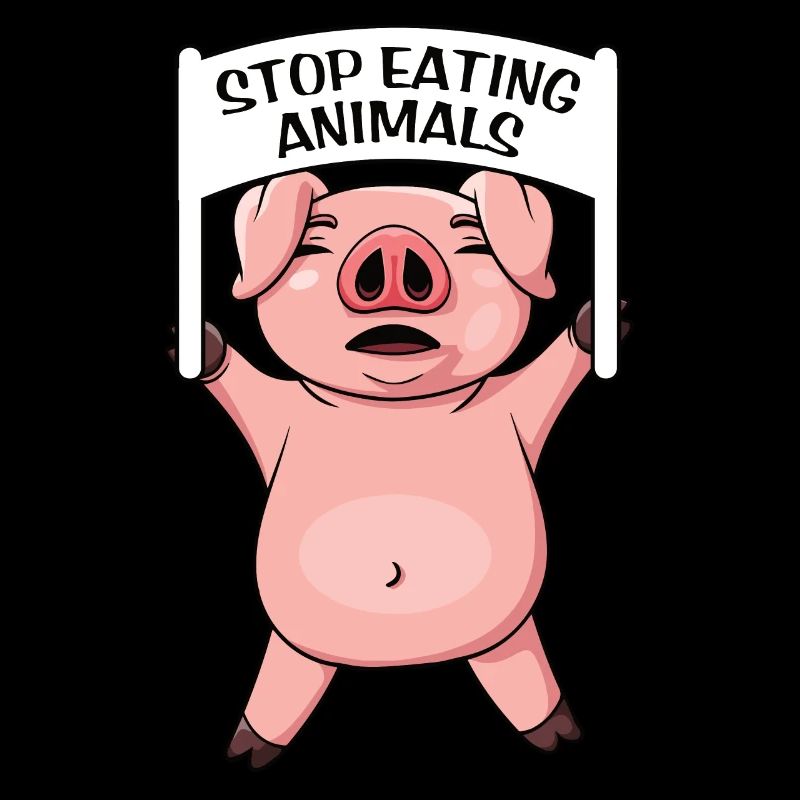 Stop eating Animals Schwein Protest