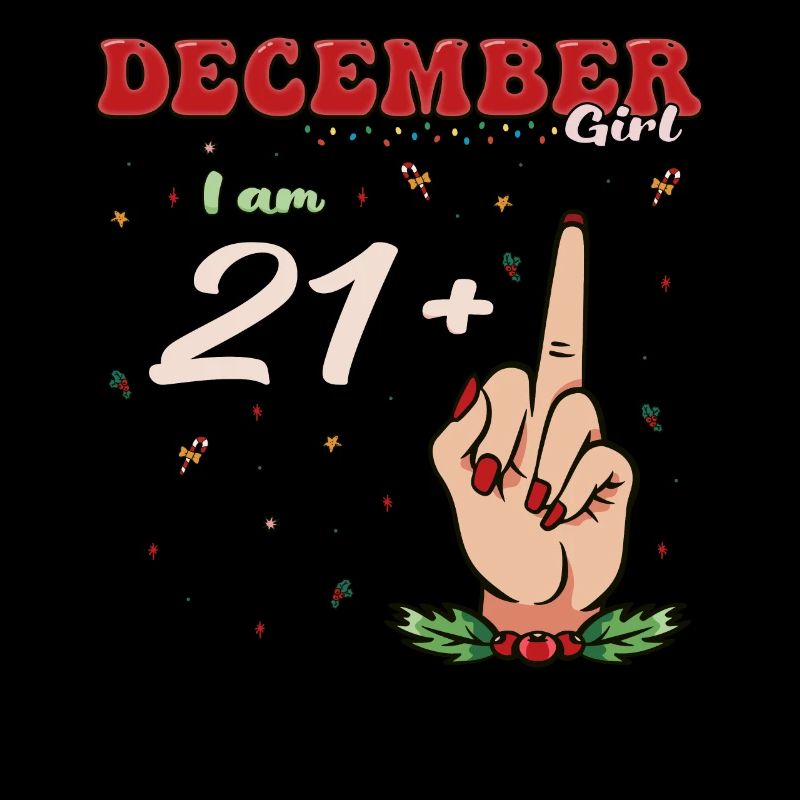 Dezember Mädchen 21 + Mittelfinger | Heftiger 22. Platz