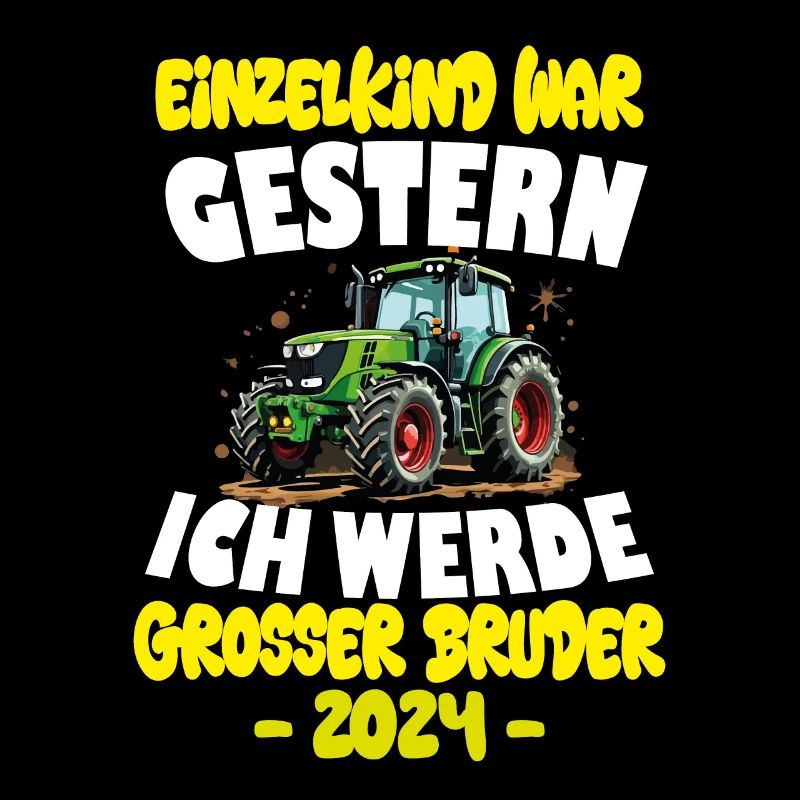 Ich werde großer Bruder 2025 Traktor Bagger Baby