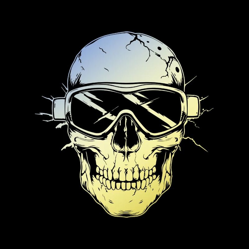 Ski Ski Goggles Skeleton