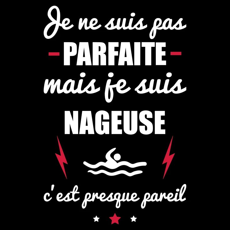pas parfaite mais nageuse, idée cadeau natation