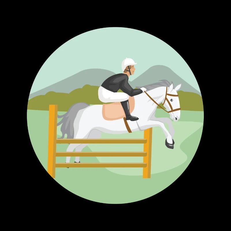 Springreiten Pferd