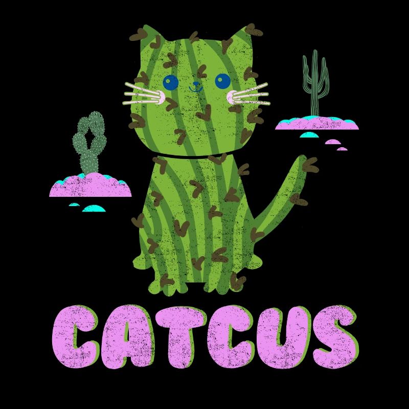 Chat sauvage du chat du désert comme cactus