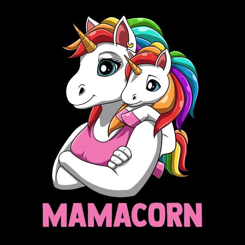 Mamacorn Mutter Tochter Einhörner