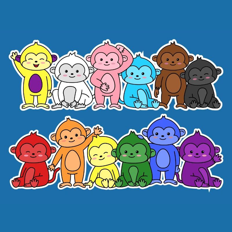 Pride Progress Flag Monkey for Equality