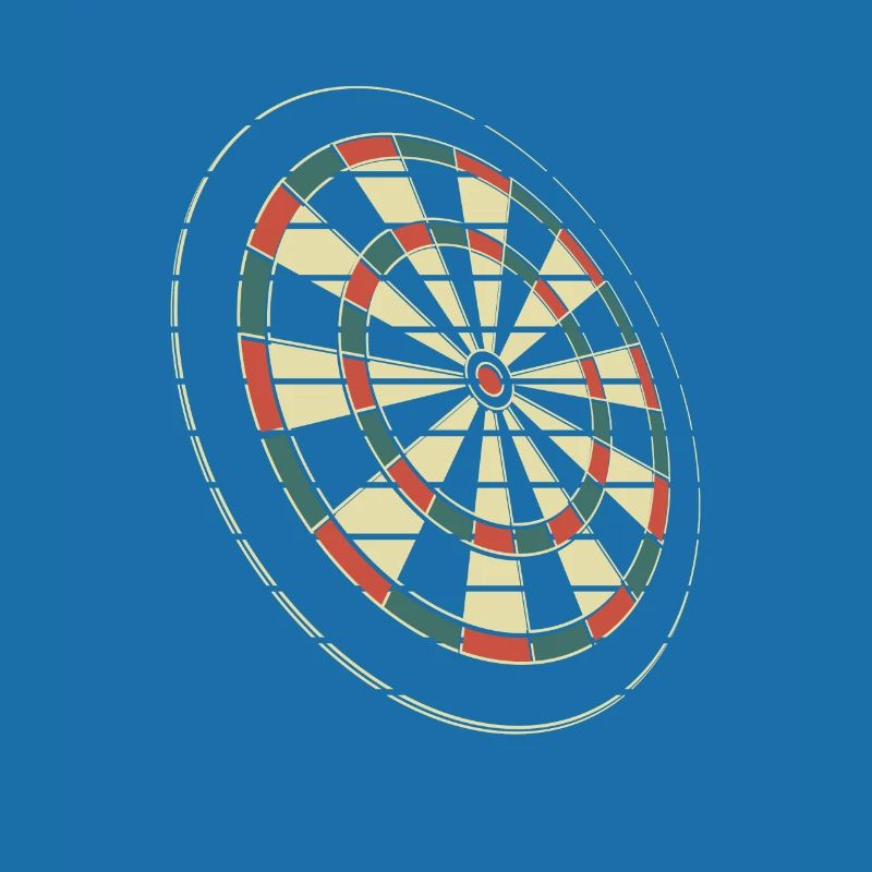 Jeu de fléchettes coloré