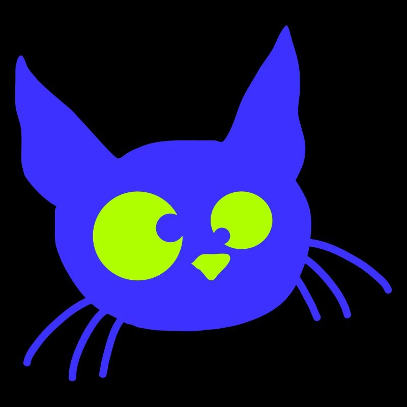 Crazy Cat Squints Funny Eyes Grimace Fun