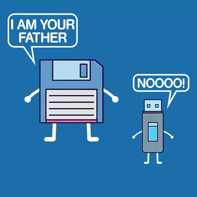 USB-Diskette Ich bin dein Vater Nerdy Computer