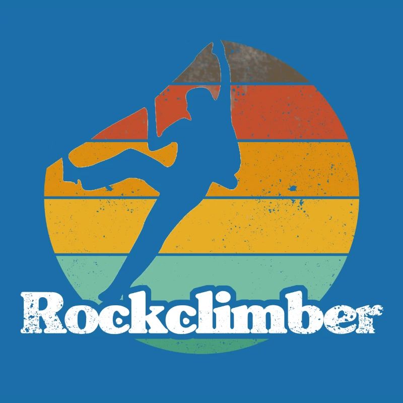 Impression de style rétro « Rockclimber »