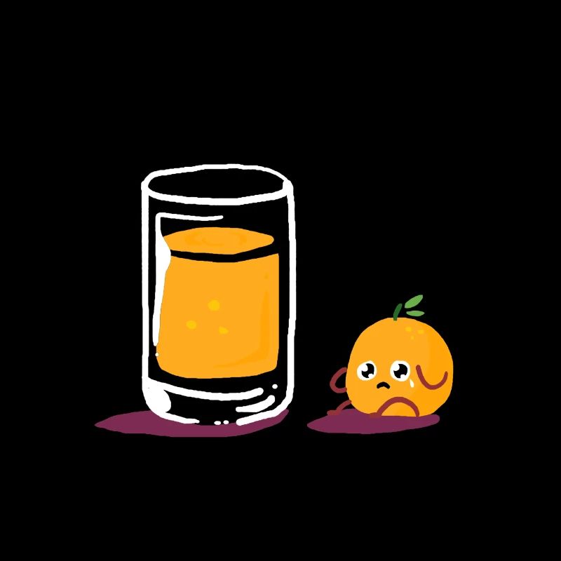 Mourning orange orange juice