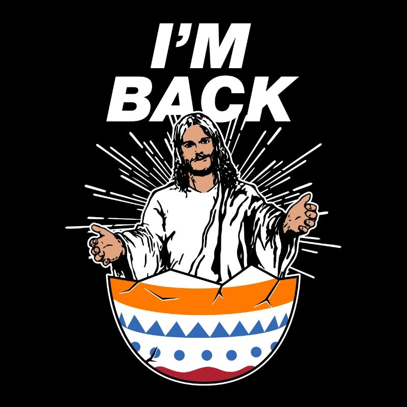 I love Jesus Easter Gift Easter Egg I'm Back