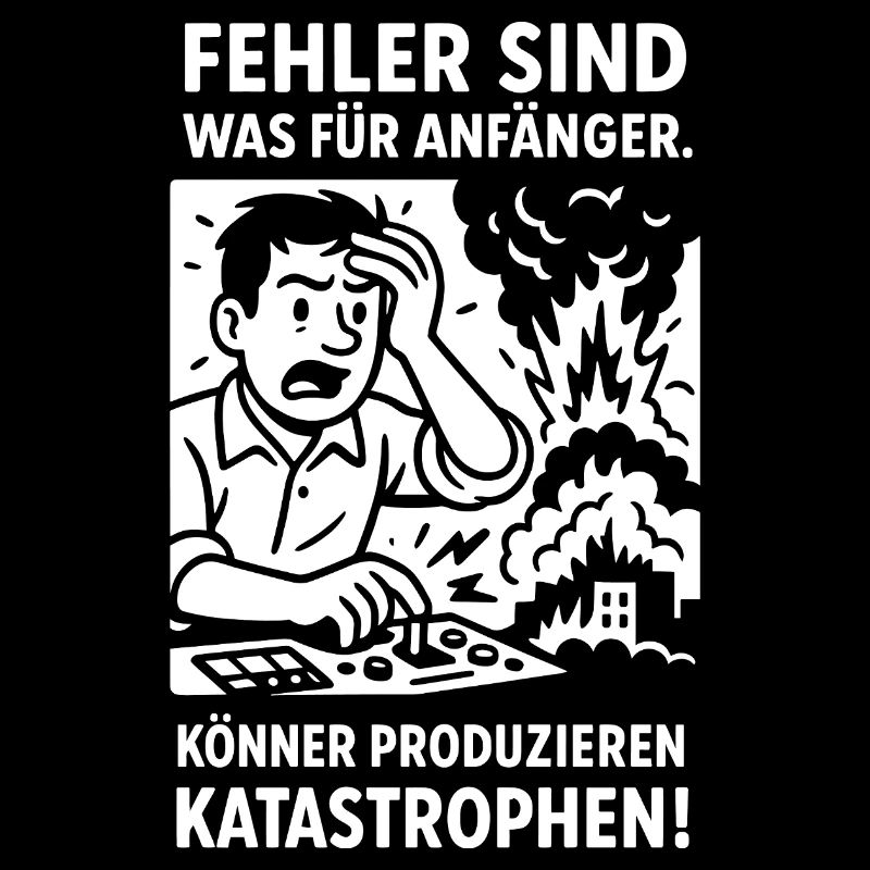 Katastrophen statt Anfängerfehler