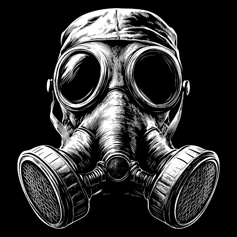Gasmaske - düster und eindrucksvoll