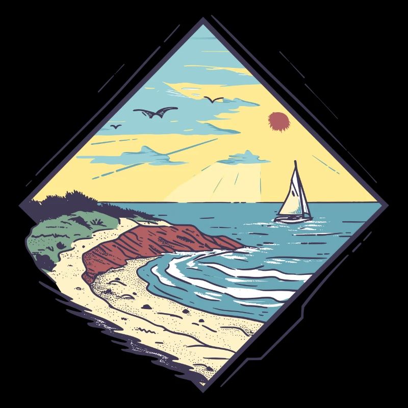 Escapade côtière au crépuscule