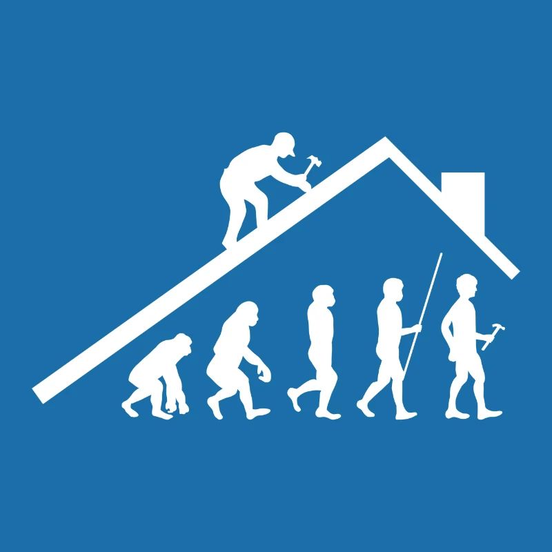 Cadeau de couvreur de charpentier Evolution Art