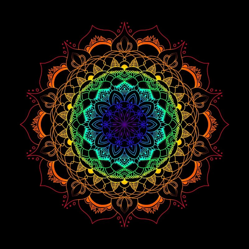 Regenbogen-Mandala