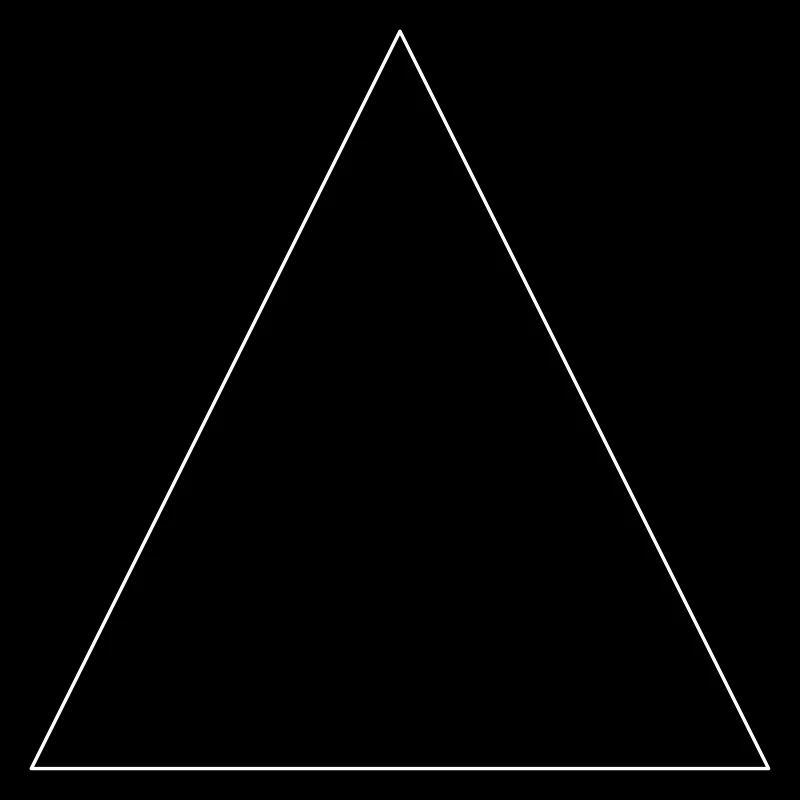 Simple triangle, minimalist, simple, beautiful!