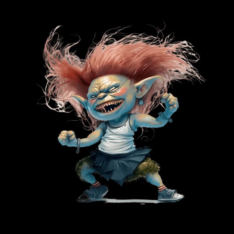 Petite korrigan rousse qui danse