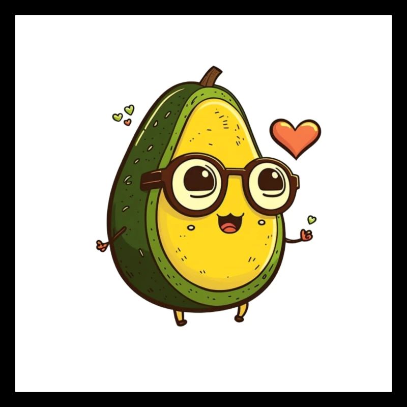 Avocado in love - Cutefruitz