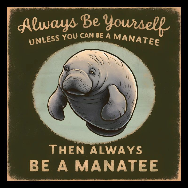 Be yourself or be a Manatee Wisdom