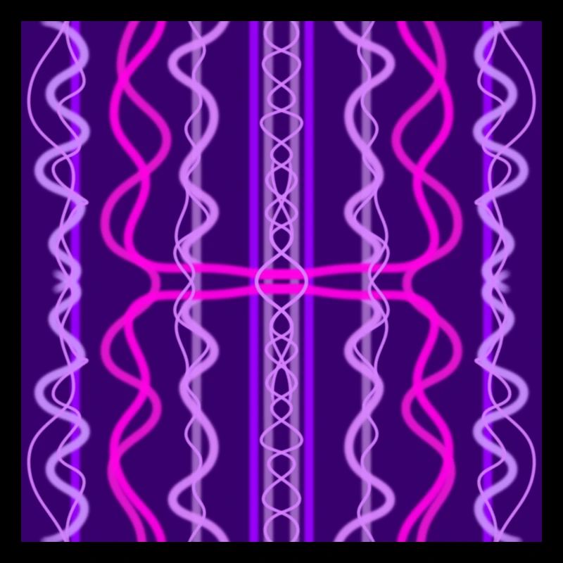Lignes ondulées verticales roses et violettes