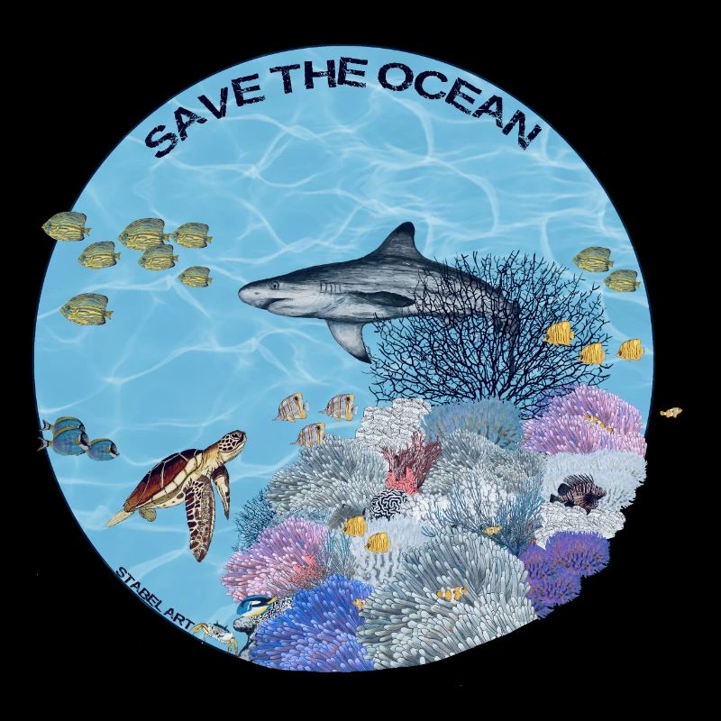 Save the Ocean - Récif corallien coloré