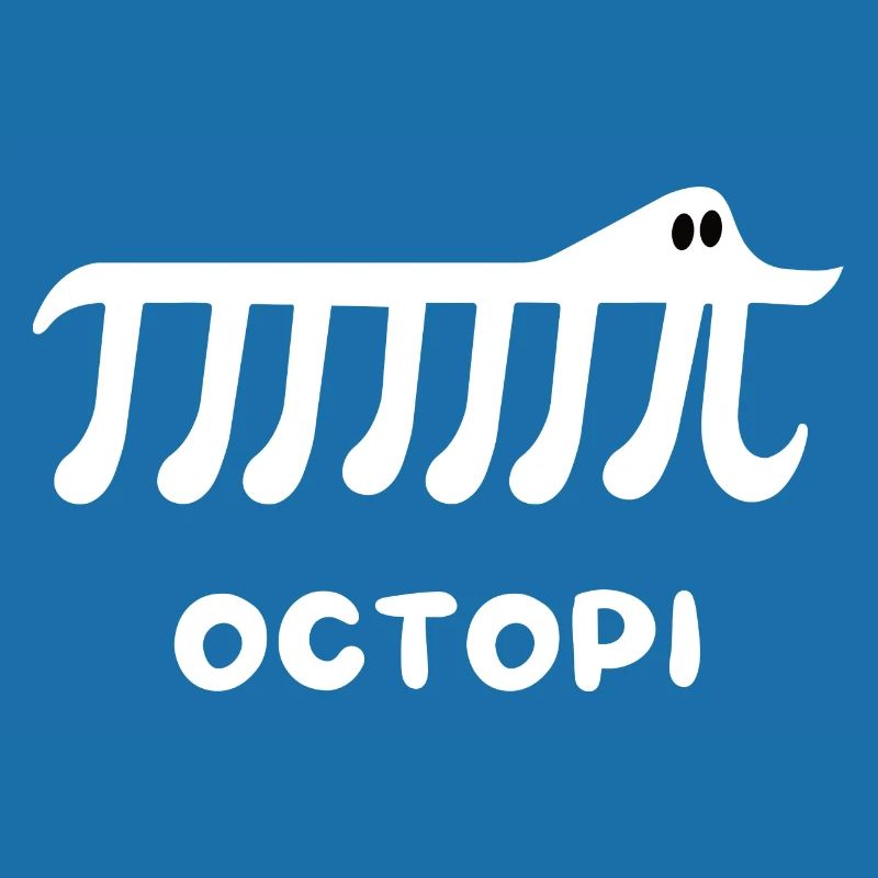 Funny Pi Math Design - Octopi math