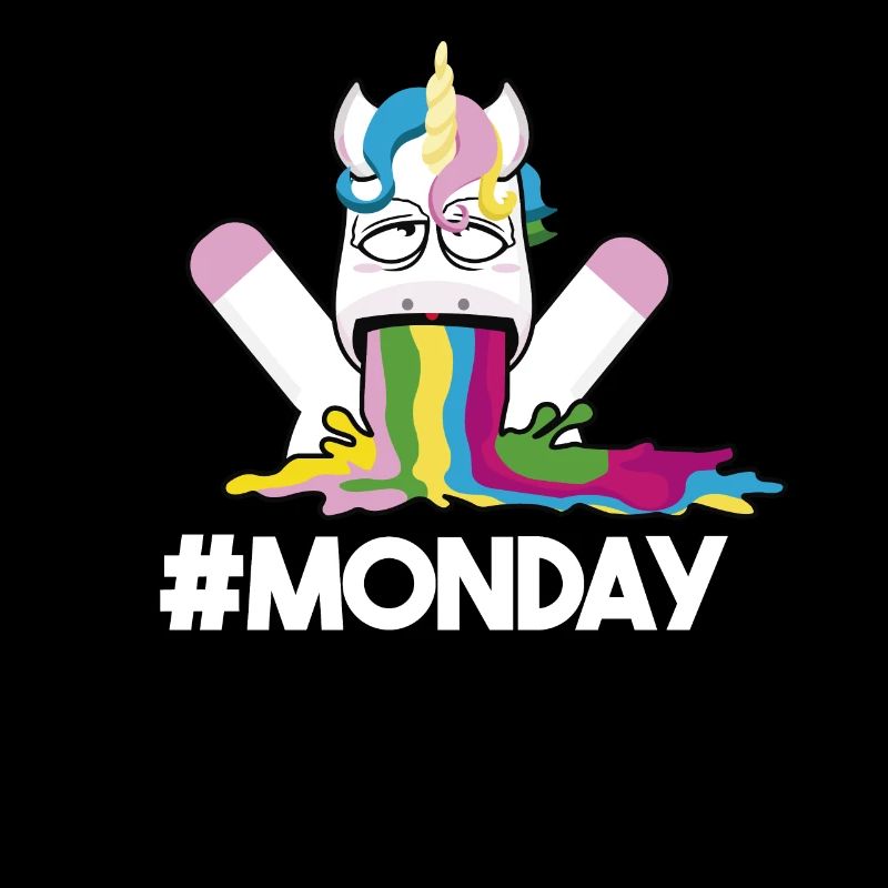 Kotzendes Regenbogen Monday-Montag Einhorn