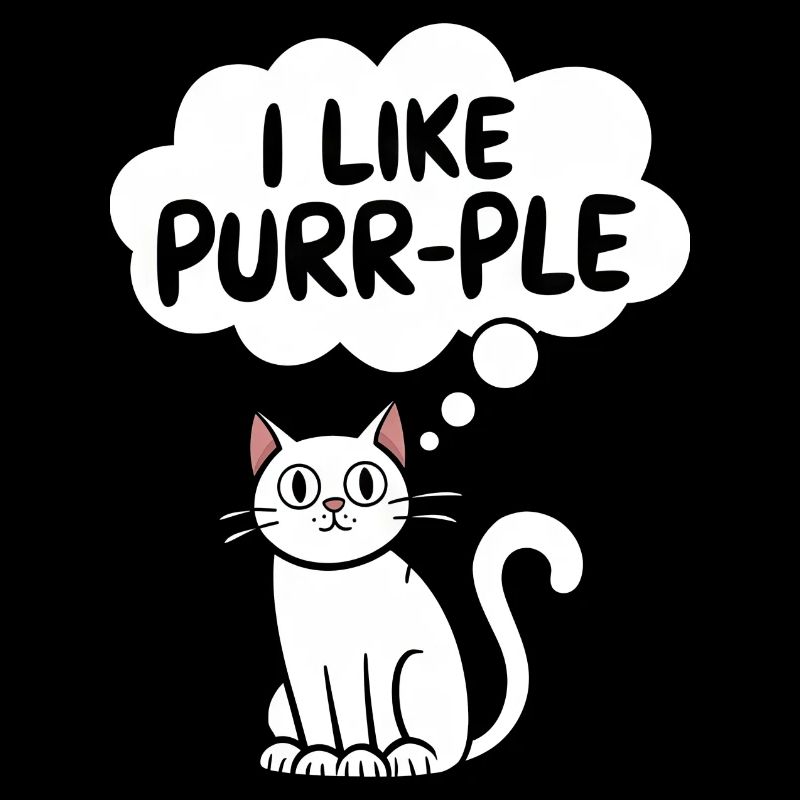 Couleur : Violet et chats