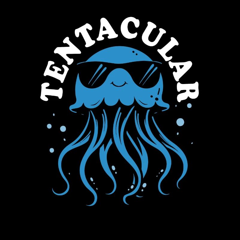 Tentaculaire - Méduses avec des tentacules, créatures marines