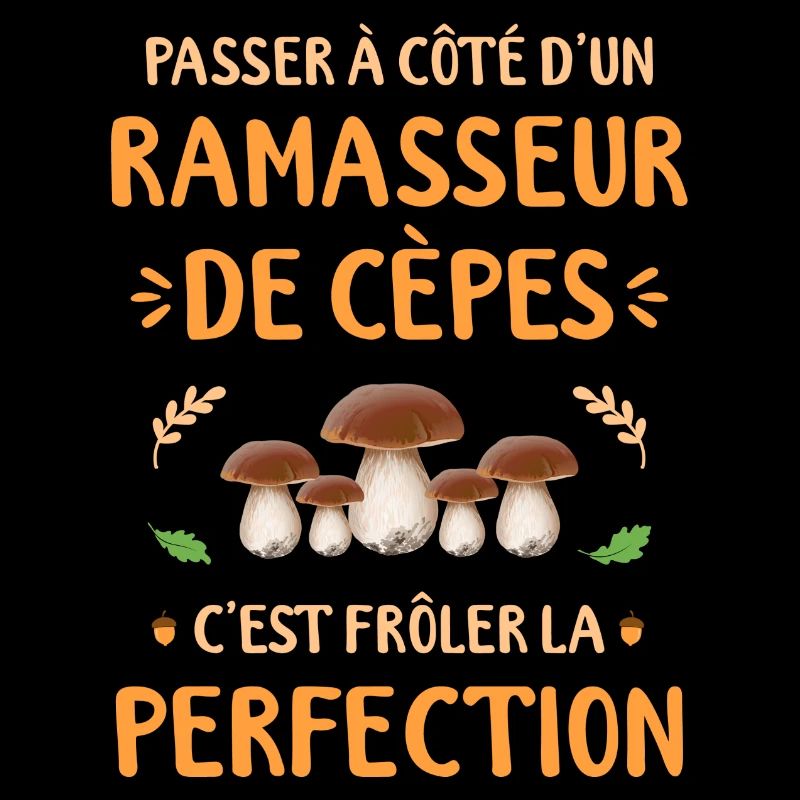 Ramasseur De Cèpe Champignon Cèpes Champignons