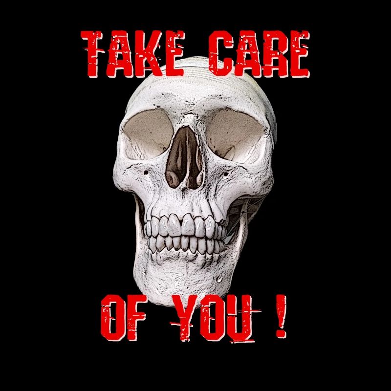 Skull mit Spruch Version 2