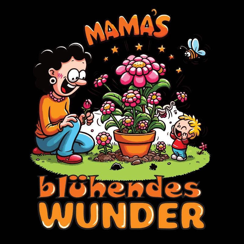 Mama's blühendes Wunder, Muttertrag, Garten, Kids