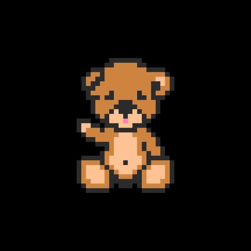 Pixel-Teddybär