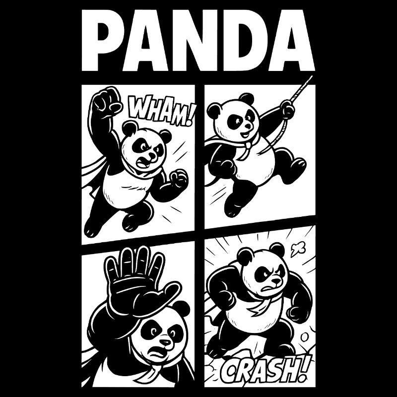 Panda Hero Comic Action