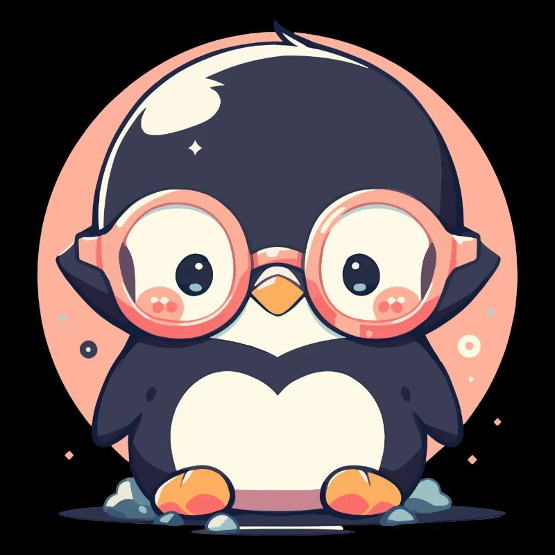 Pinguin mit Sonnenbrille, Antarktisvogel