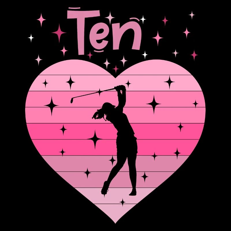 10. Geburstag Golf Golferin Mädchen Tochter