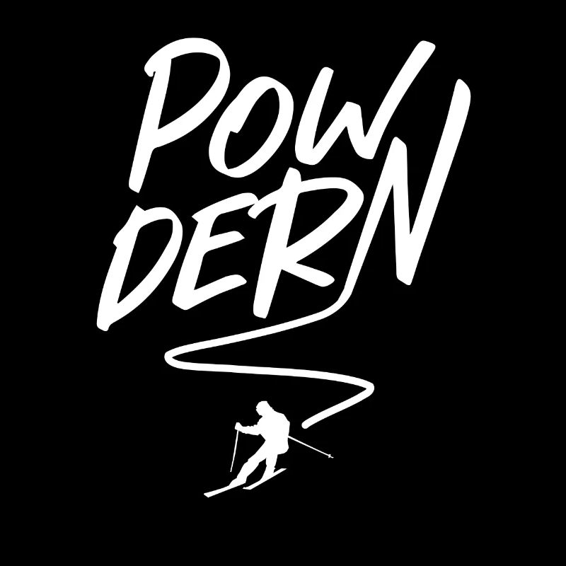 Powdering Deep Snow Skiing