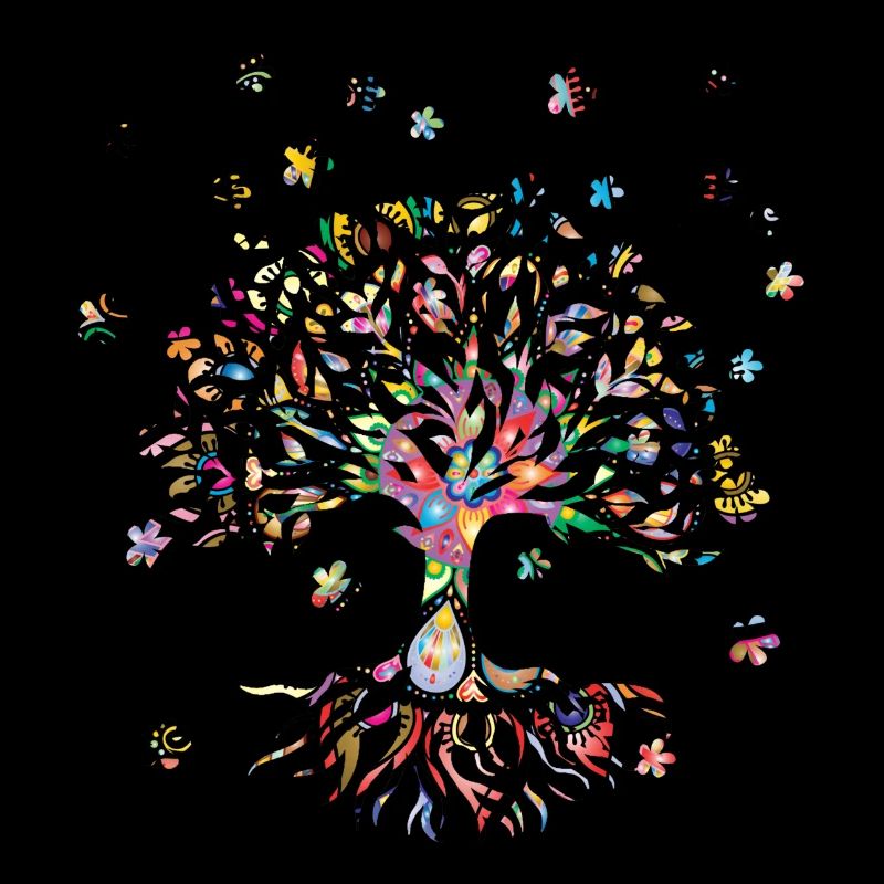 Arbre de Vie,Arbre de Vie,Peinture,Mandala