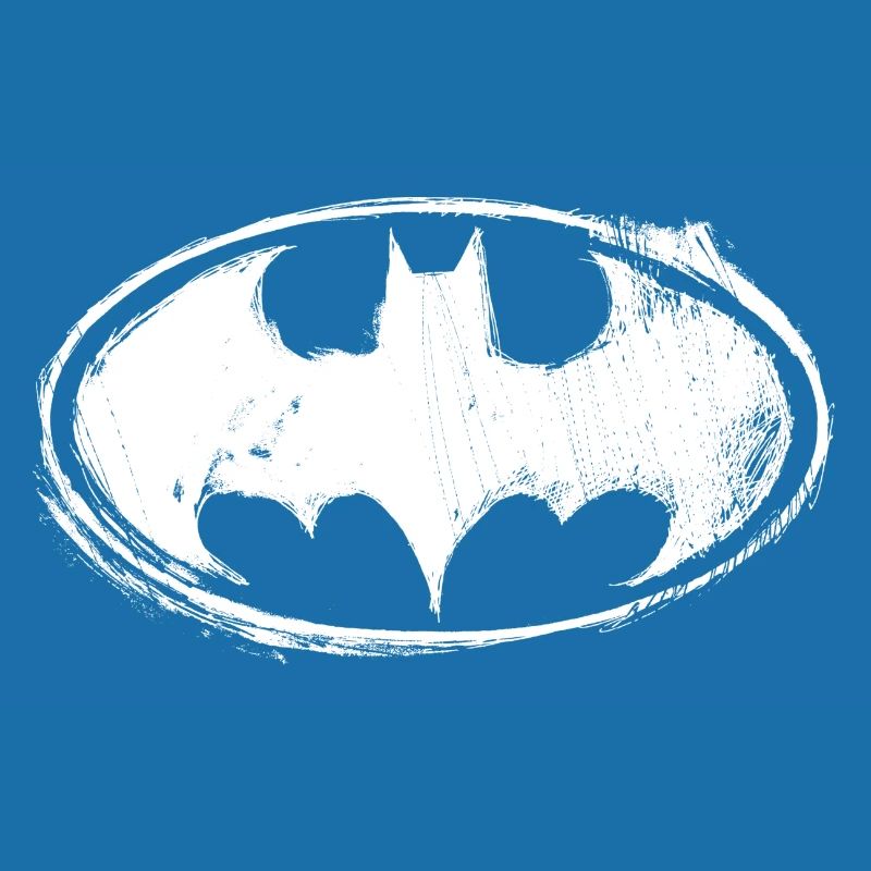 Batman Logo White Chalk