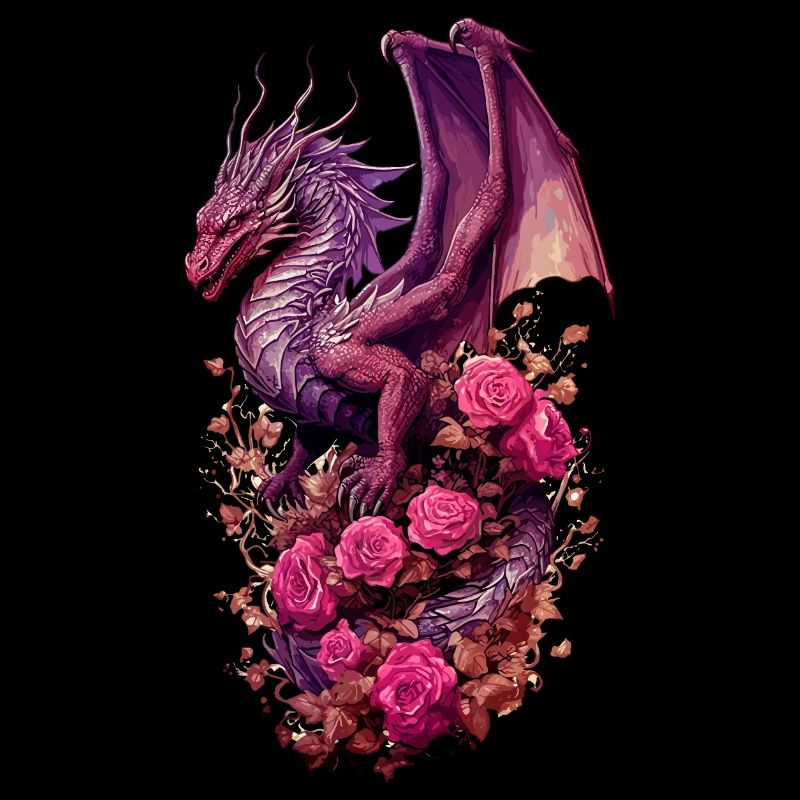 Drache Lila