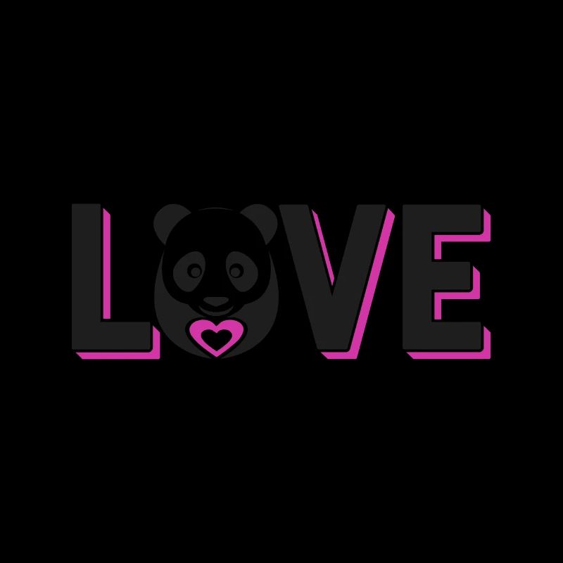 Panda Bär Liebe